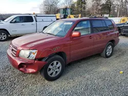 Salvage cars for sale from Copart Concord, NC: 2003 Toyota Highlander Limited