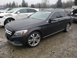 Salvage cars for sale at Graham, WA auction: 2015 Mercedes-Benz C 300 4matic