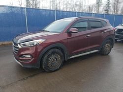 Salvage cars for sale at Moncton, NB auction: 2017 Hyundai Tucson Limited