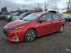 Salvage cars for sale at New Britain, CT auction: 2017 Toyota Prius Prime