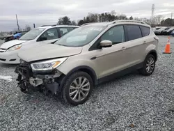 Salvage cars for sale from Copart Mebane, NC: 2017 Ford Escape Titanium