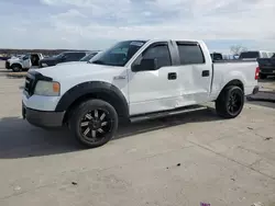 Salvage cars for sale at Grand Prairie, TX auction: 2008 Ford F150 Supercrew