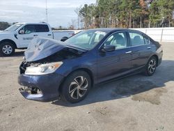 Salvage cars for sale at Dunn, NC auction: 2016 Honda Accord LX