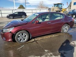 Honda Accord lx salvage cars for sale: 2015 Honda Accord LX