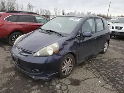 Salvage cars for sale at Portland, OR auction: 2008 Honda FIT Sport