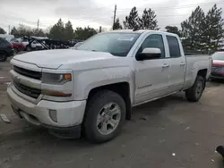 Salvage trucks for sale at Denver, CO auction: 2017 Chevrolet Silverado K1500 LT