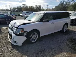 Salvage cars for sale at Riverview, FL auction: 2018 Ford Flex SEL