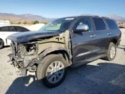 Toyota salvage cars for sale: 2018 Toyota Sequoia Platinum