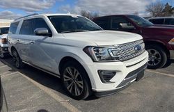 Salvage cars for sale at Oklahoma City, OK auction: 2020 Ford Expedition Max Platinum