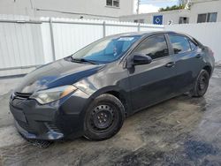 Toyota Corolla l salvage cars for sale: 2016 Toyota Corolla L