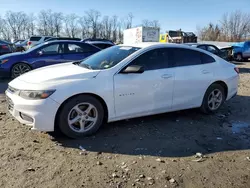 Chevrolet salvage cars for sale: 2017 Chevrolet Malibu LS