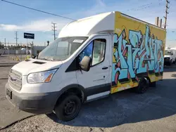 Salvage trucks for sale at Wilmington, CA auction: 2018 Ford Transit T-350