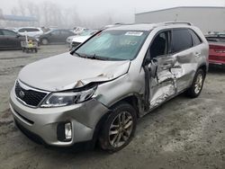 Salvage cars for sale at Spartanburg, SC auction: 2015 KIA Sorento LX