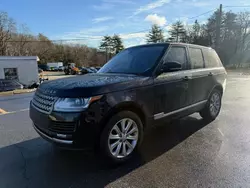 Salvage cars for sale at North Billerica, MA auction: 2016 Land Rover Range Rover HSE