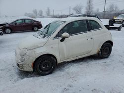 Salvage cars for sale from Copart Montreal Est, QC: 2012 Fiat 500 POP