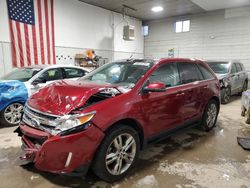 Salvage cars for sale at Des Moines, IA auction: 2013 Ford Edge Limited