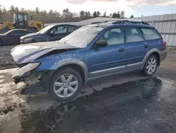 Salvage cars for sale at Windham, ME auction: 2008 Subaru Outback 2.5I