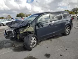 KIA salvage cars for sale: 2015 KIA Sedona LX