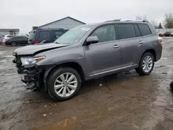 Toyota salvage cars for sale: 2013 Toyota Highlander Hybrid Limited