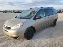 Salvage cars for sale at Arcadia, FL auction: 2004 Toyota Sienna CE