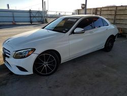 Salvage cars for sale at Anthony, TX auction: 2021 Mercedes-Benz C300