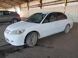 Salvage cars for sale at Phoenix, AZ auction: 2005 Honda Civic LX