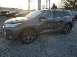 Toyota salvage cars for sale: 2018 Toyota Highlander LE