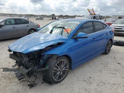 Salvage cars for sale at San Antonio, TX auction: 2018 Hyundai Elantra Sport