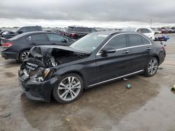 Salvage cars for sale from Copart Wilmer, TX: 2016 Mercedes-Benz C300