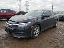 Honda salvage cars for sale: 2018 Honda Civic LX