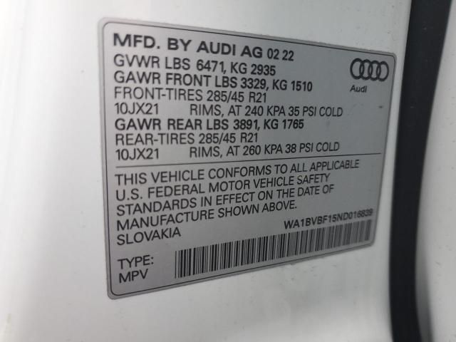 2022 Audi Q8 Premium Plus