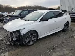 Nissan salvage cars for sale: 2020 Nissan Sentra SR