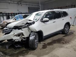 Salvage cars for sale at Candia, NH auction: 2017 Honda Pilot Elite