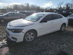 Chevrolet salvage cars for sale: 2018 Chevrolet Malibu LS