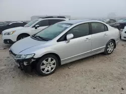 Salvage cars for sale at Haslet, TX auction: 2010 Honda Civic LX