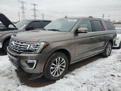 Salvage cars for sale at Elgin, IL auction: 2018 Ford Expedition Max Limited