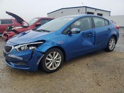 Salvage cars for sale at Mcfarland, WI auction: 2015 KIA Forte LX