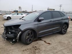 Salvage cars for sale at Dyer, IN auction: 2019 Ford Edge ST