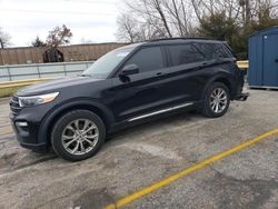 Salvage cars for sale at Bridgeton, MO auction: 2021 Ford Explorer XLT