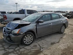 Salvage cars for sale at Indianapolis, IN auction: 2015 Nissan Sentra S