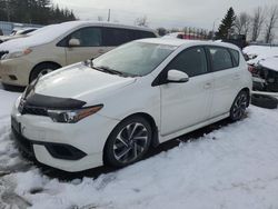 Scion salvage cars for sale: 2016 Scion IM