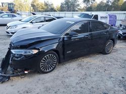 Salvage cars for sale at Midway, FL auction: 2018 Ford Fusion TITANIUM/PLATINUM Phev