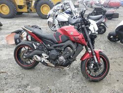 Salvage motorcycles for sale at Spartanburg, SC auction: 2017 Yamaha FZ09