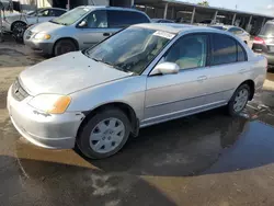 Salvage cars for sale at Fresno, CA auction: 2001 Honda Civic EX