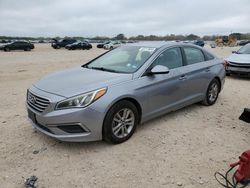 Salvage cars for sale at San Antonio, TX auction: 2016 Hyundai Sonata SE