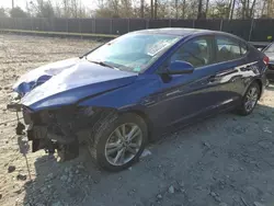 Salvage cars for sale at Waldorf, MD auction: 2017 Hyundai Elantra SE