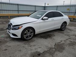 Salvage cars for sale at Dyer, IN auction: 2016 Mercedes-Benz C 300 4matic