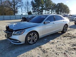 Salvage cars for sale at auction: 2018 Mercedes-Benz S 450 4matic