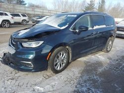 Salvage cars for sale at Davison, MI auction: 2021 Chrysler Pacifica Touring L