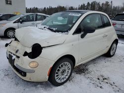 Salvage cars for sale at auction: 2012 Fiat 500 Lounge